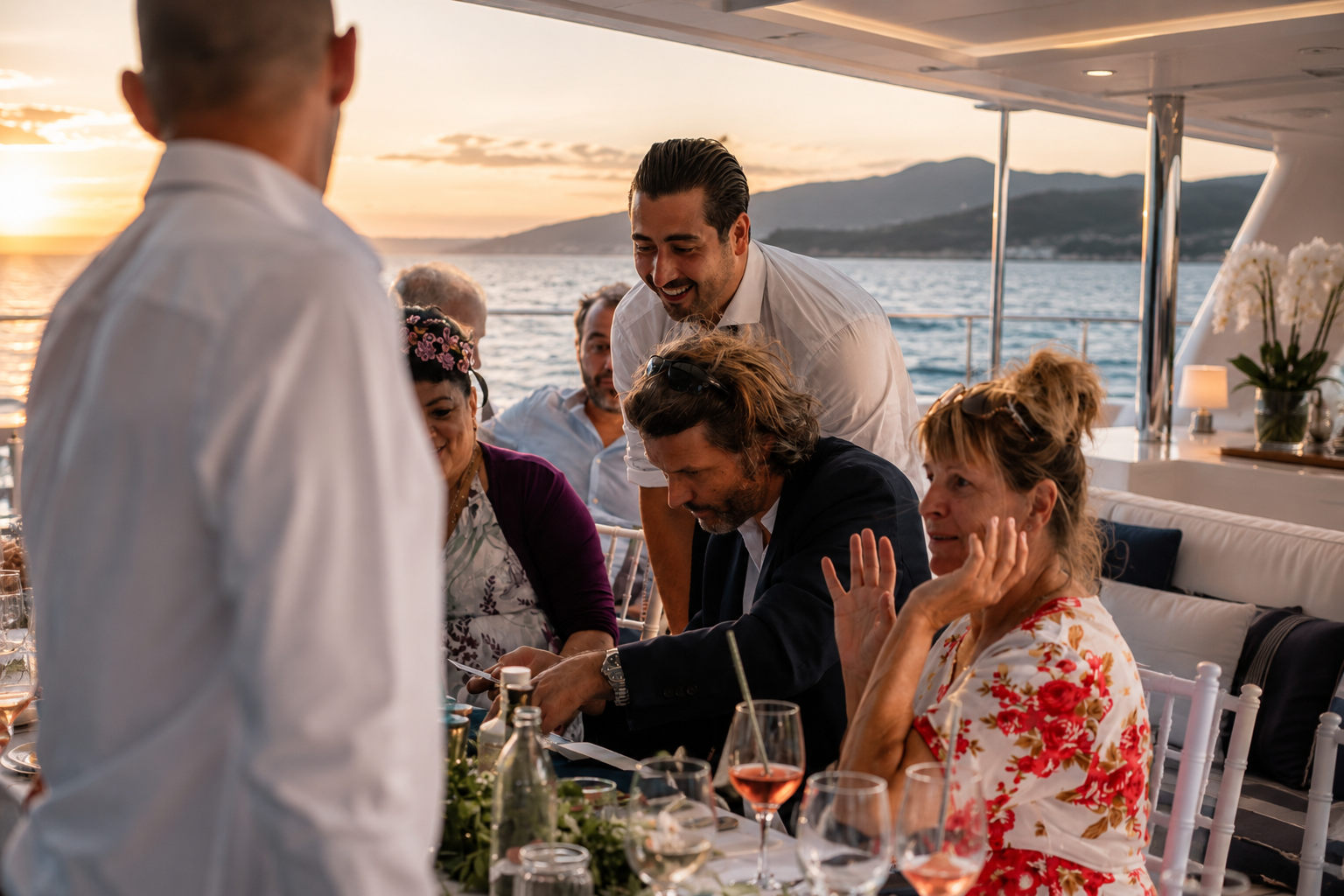 Magicien sur yacht lors d'un événement privé en Méditerranée